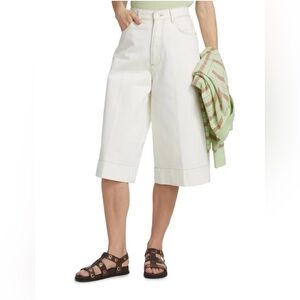 ✨Paige (NWT) Eva Denim Wide-Leg Shorts Size 28✨